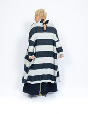 Blue&White Wide Stripes Tunic/Dress